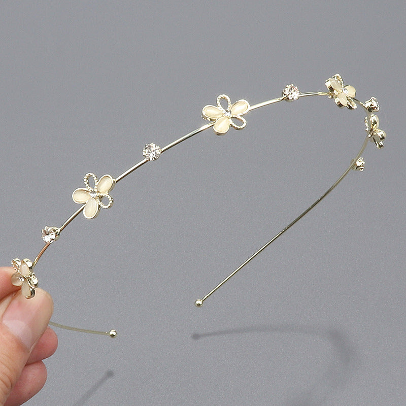 Wholesale Korean style high-end niche leaf flower headband